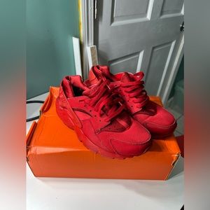 Red Nike huaraches